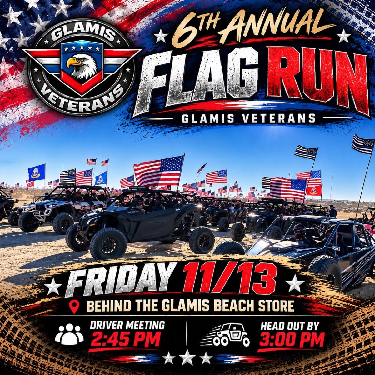 Glamis Veterans Flag Run logo